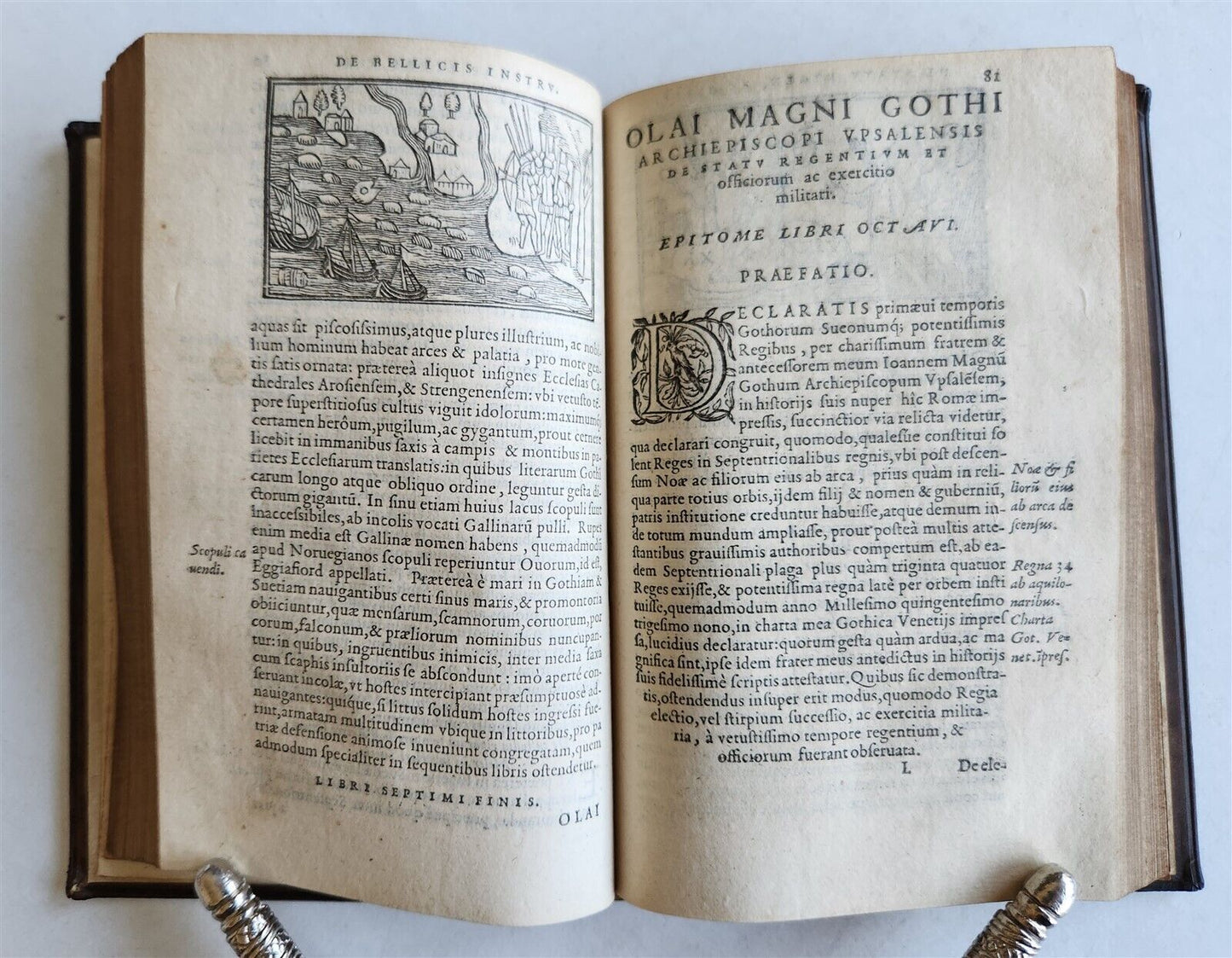 1558 ILLUSTRATED SCANDINAVIA antique Historia de Gentibus Septentrionalibus RARE