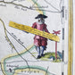 1640 UTRECHT NETHERLANDS MAP by WILLEM BLAEU antique AUTHENTIC hand colored