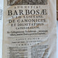 1701-1715 CANON LAW 6 FOLIO VOLUMES by AUGUSTINI BARBOSAE antique VELLUM BINDING