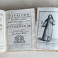 1706 ORDER of MILITANT CHURCH illustrated w/ 244 PLATES 2 VOLS antique VELLUM