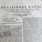 1567 CANON LAW antique 16th CENTURY FOLIO vellum binding Decisiones Canonicae
