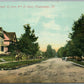 CHAMPAIGN IL GREEN STREET ANTIQUE POSTCARD