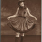 NEWARK NJ DANCING GIRL ANTIQUE REAL PHOTO POSTCARD RPPC