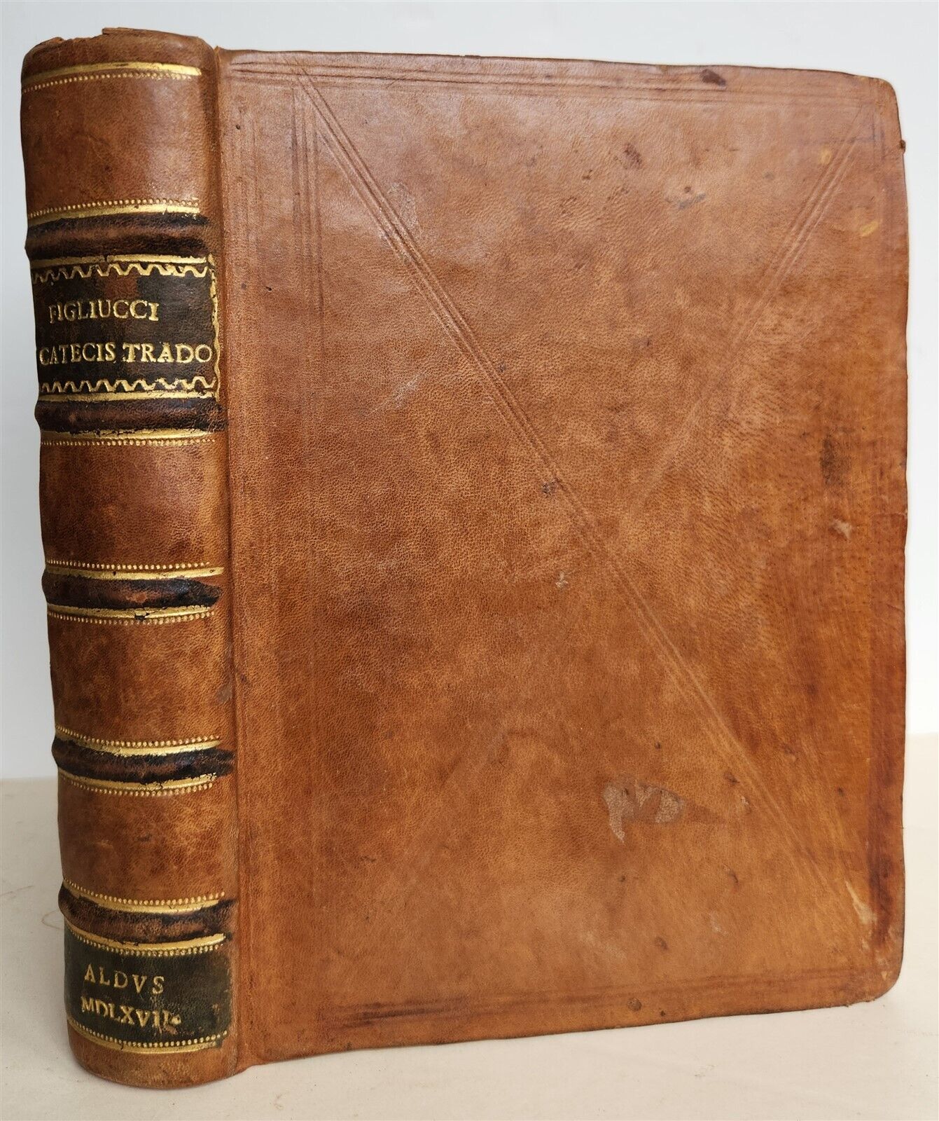 1567 ALDINE PRESS CATECHISMO by Felice FIGLIUCCI antique 16th CENTURY