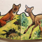 1950s antique ILLUSTRATED CHILDREN BOOK tiere der heimat ANIMALS of the HOMELAND