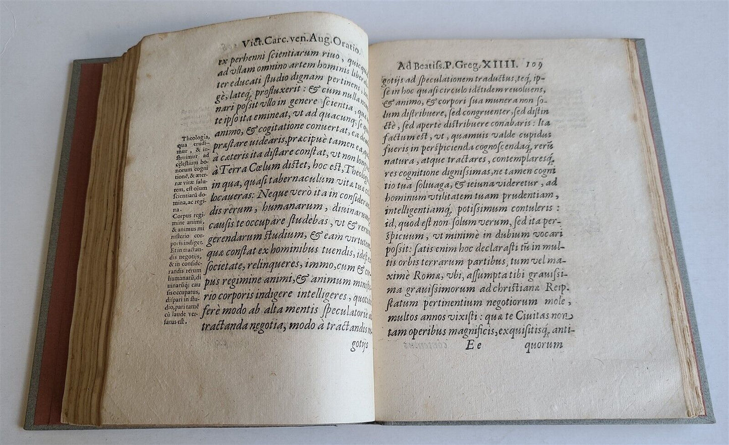 1598 DELLE ORATIONI LATINE et VOLGARI by Vittorio Carcano antique 16th CENTURY