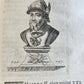 1726 HISTORY of FRANCE ILLUSTRATED w/ PORTRAITS of FRENCH KINGS S antique