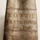 1671 GREEK BIBLE antique NEW TESTAMENT vellum binding