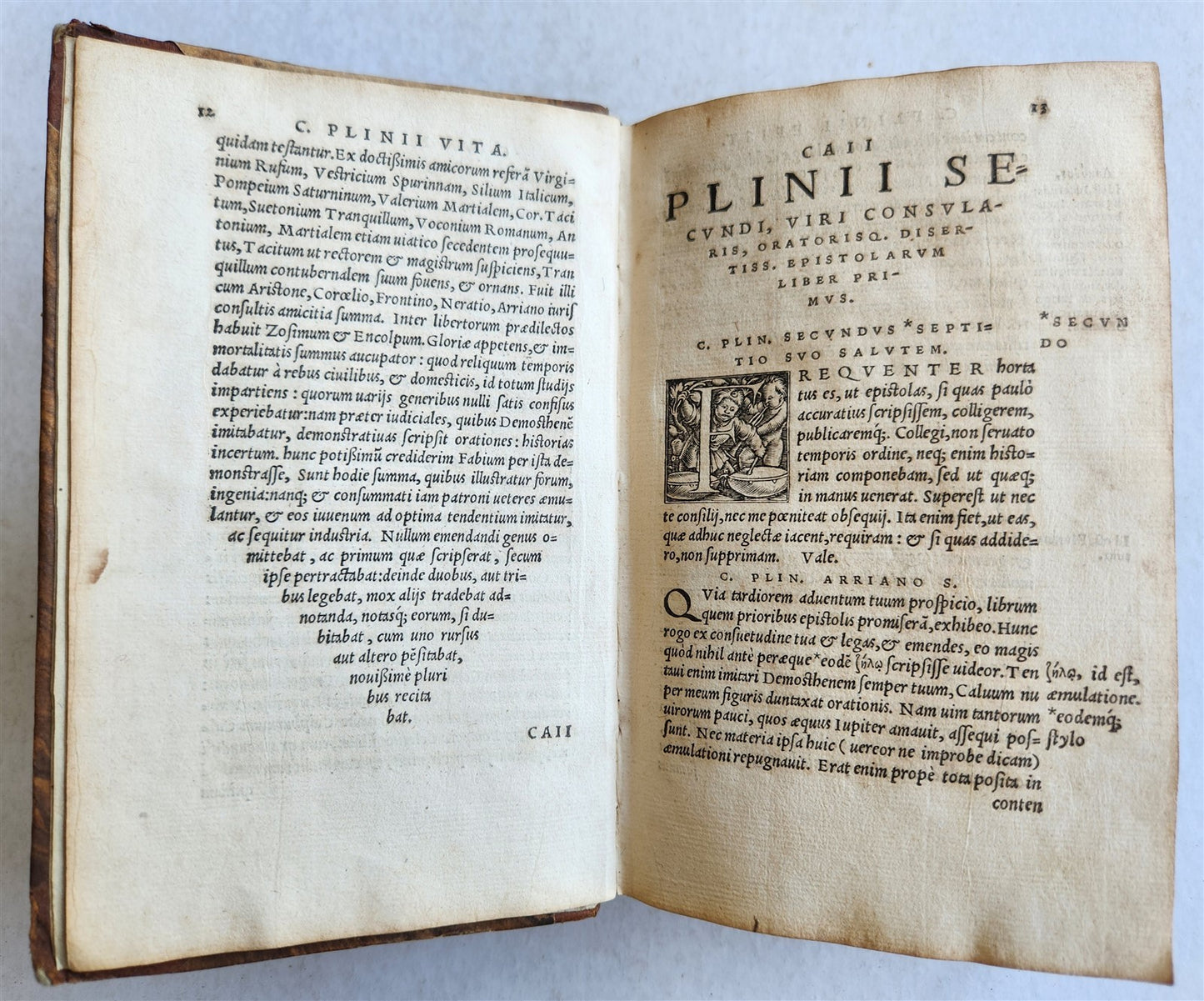 1542 HISTORY by PLINY SECUNDUS antique 16th CENTURY