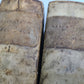 1597 ARISTOTLE 2 VOLUMES 16th CENTURY antique VELLUM BOUND in GREEK & LATIN