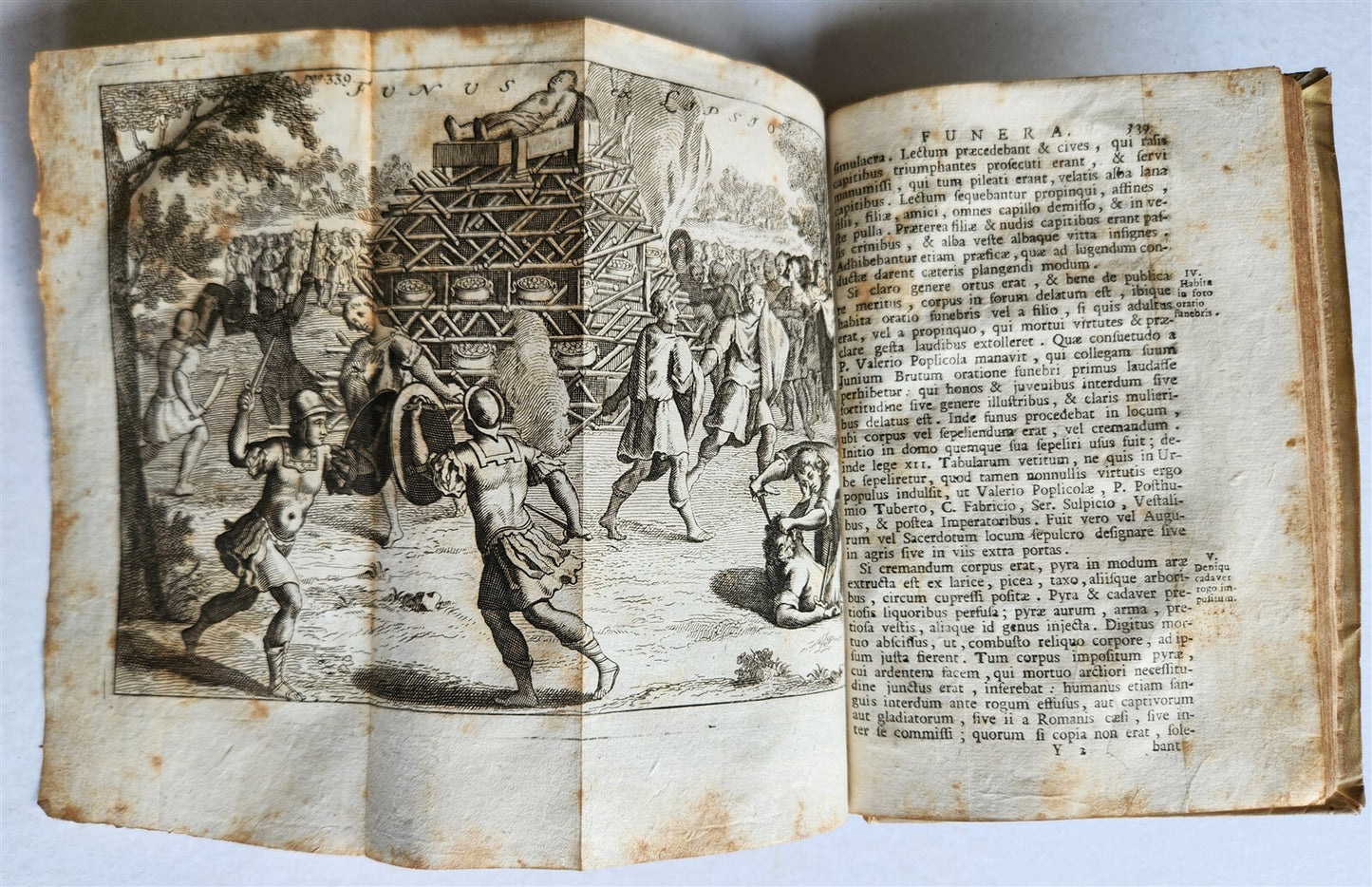 1759 ROMANA REPUBLICA Militari & Civili ROMANORUM antique VELLUM ILLUSTRATED