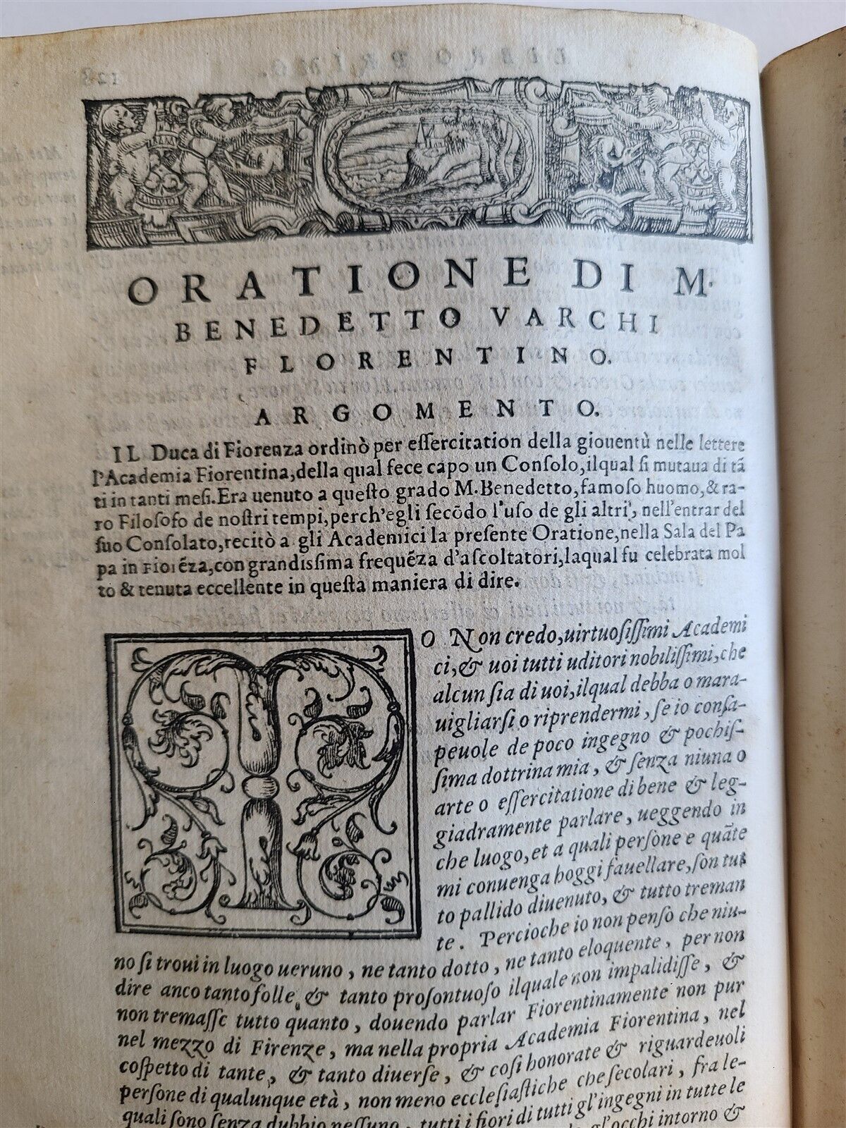 1569 ORATIONS by MANY ILLUSTRIOUS MEN - FRANCESCO SANSOVINO antique VELLUM