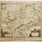 1640 MAP of POLAND KLADSKO GLATZ by WILLEM BLAEU antique AUTHENTIC hand colored