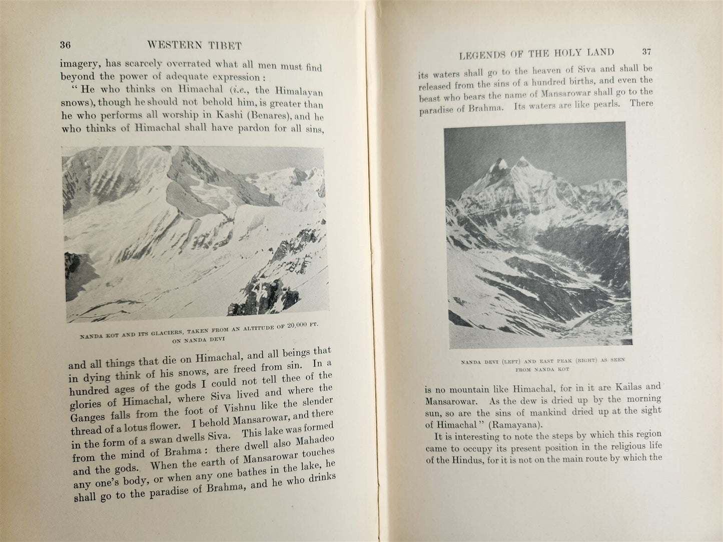 1906 WESTERN TIBET AND BRITISH BORDERLAND antique ILLUSTRATED