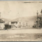 MAIN STREET SCENE ANTIQUE REAL PHOTO POSTCARD RPPC SENT FROM MT.STERLING WI