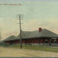 ASHTABULA OH LAKE SHORE RAILROAD STATION RAILWAY DEPOT ANTIQUE POSTCARD