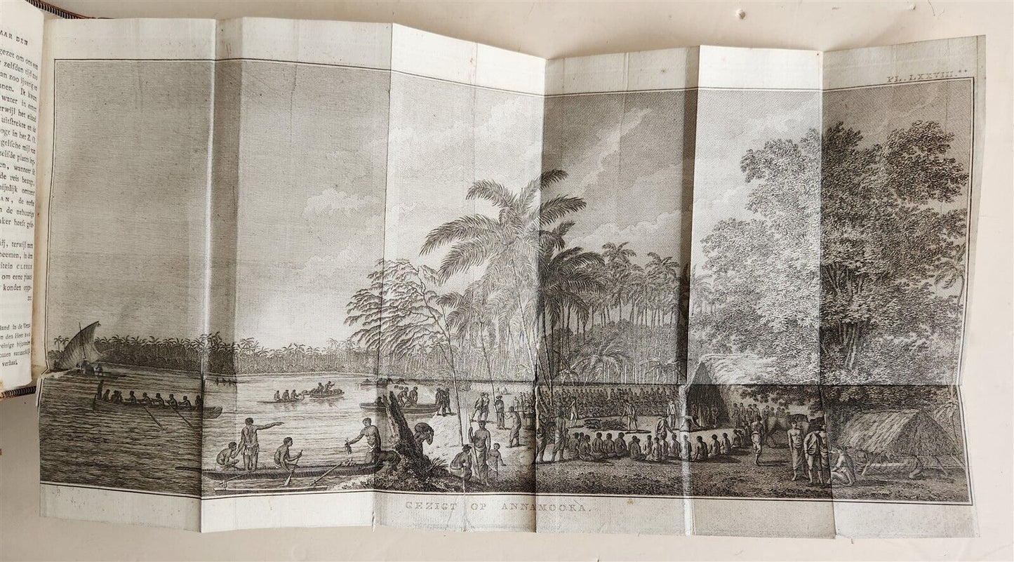 1795-1803 VOYAGE of CAPTAIN COOK 13 vols DUTCH ILLUSTRATED antique MAPS PLATES