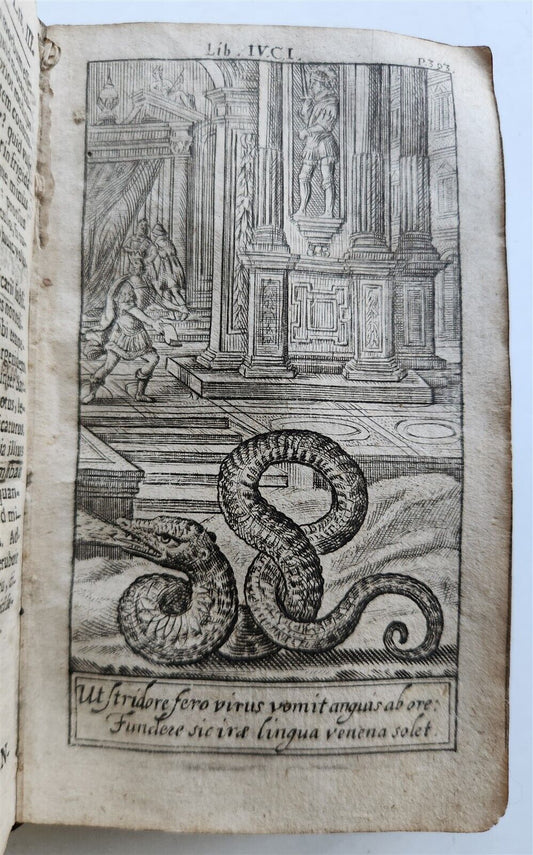 1724 ILLUSTRATED POLITICAL NOVEL antique Joannis Barclaii Argenis
