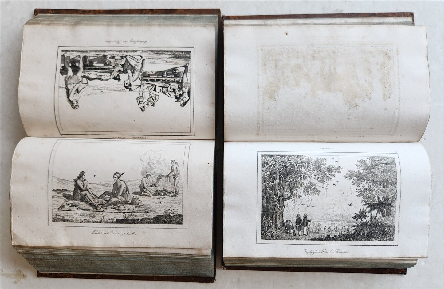 1838 ILLUSTRATED HISTORY of NORTH AMERICA Brazil Columbia & Gyana antique