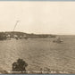 PORT KENT NY BIRDSEYE VIEW ANTIQUE REAL PHOTO POSTCARD RPPC