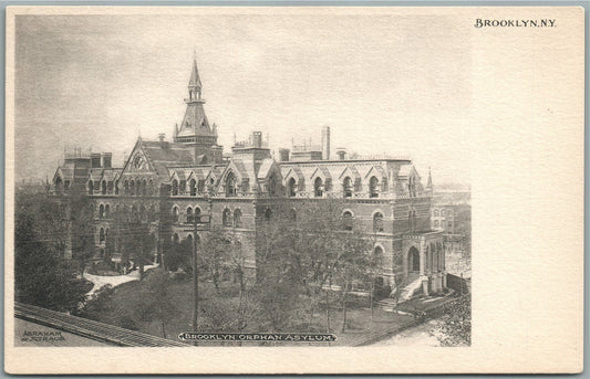 BROOKLYN NY ORPHAN ASYLUM ANTIQUE POSTCARD