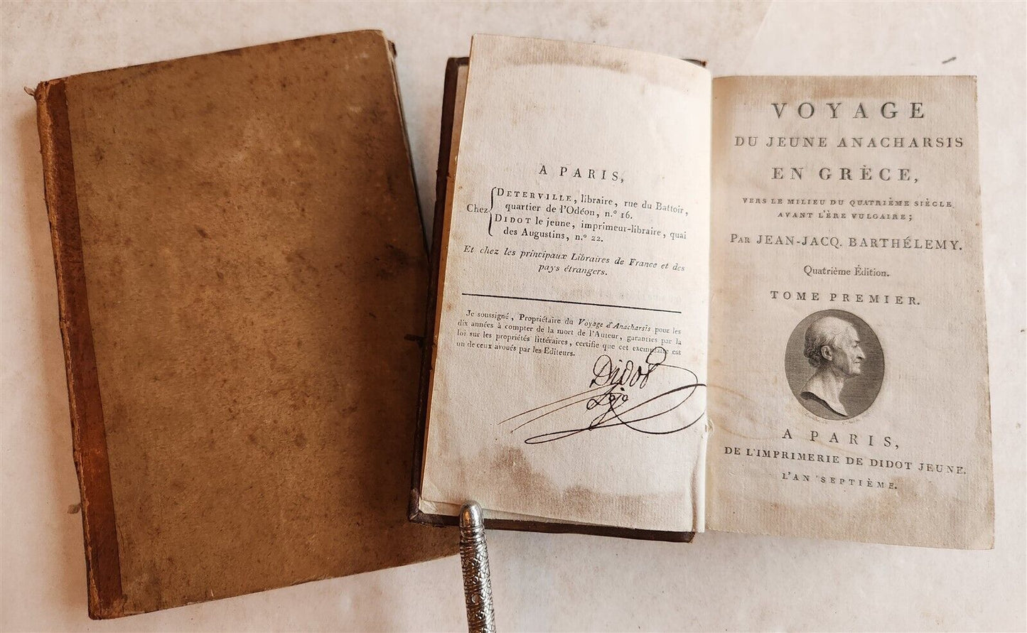 1799-1821 VOYAGE of ANARCHIS of GREECE antique 8 VOLUMES incl. ATLAS ILLUSTRATED