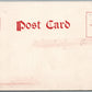 SANITARY RED CROSS BEACH GIRL ANTIQUE POSTCARD