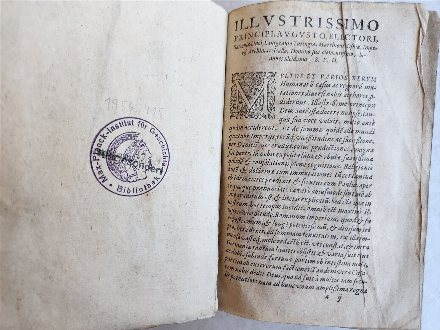 1558 HISTORY of REFORMATION by Johannes Sleidanus antique VELLUM BINDING