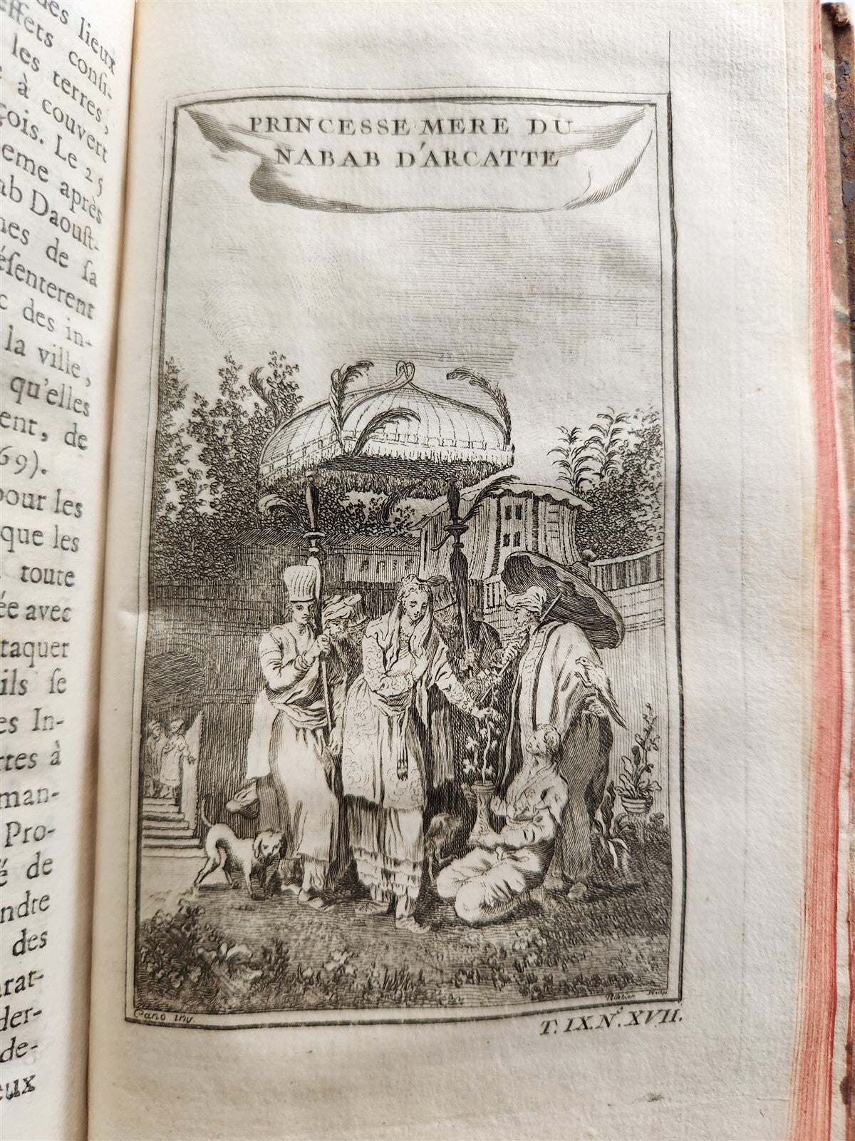 1751 HISTOIRE des VOYAGES VOL. 36 antique illustrated TRAVELS to INDIA