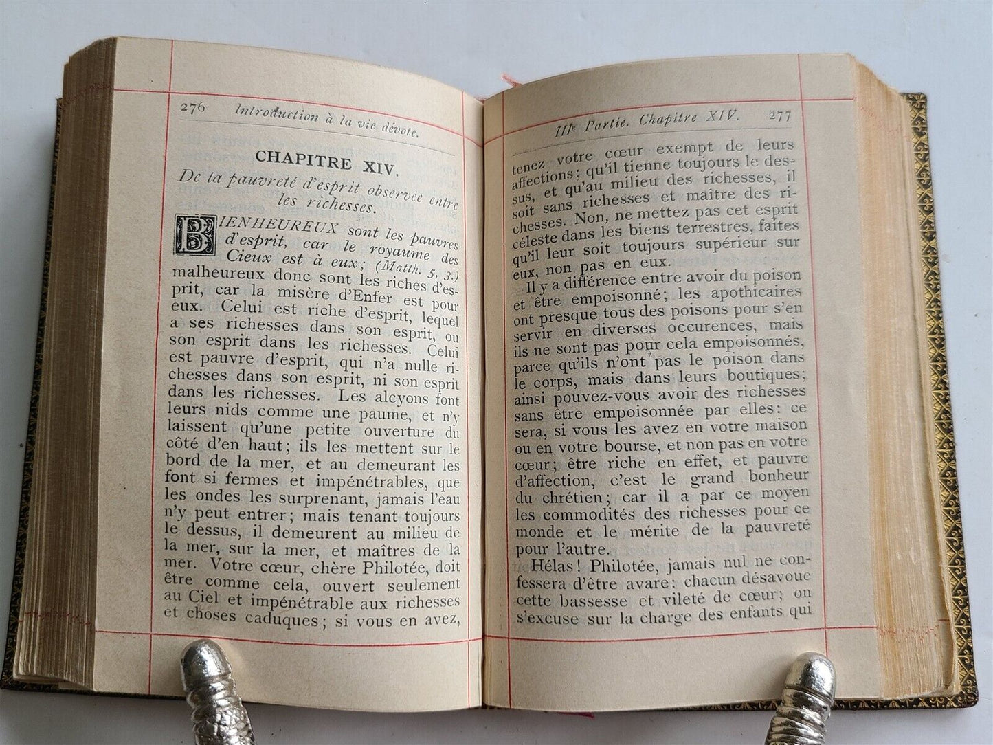 1891 INTRODUCTION A LA VIE DEVOTE antique AMERICAN EDITION in FRENCH