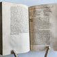 1610 BIBLE COMMENTARY by PETRUS AUREOLI antique BLIND STAMPED PIGSKIN w/ CLASPS