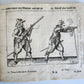 1664 ILLUSTRATED MILITARY WORK on TECHNIQUES for HANDLING MUSKET & PIKE antique