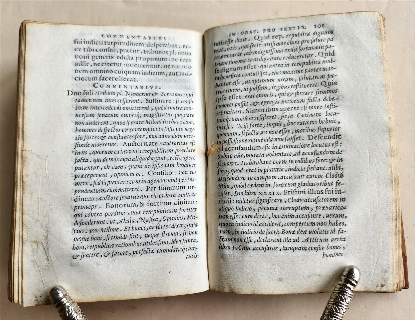1559 ALDINE PRESS PAOLO MANUZIO antique 16th CENTURY In orationem ciceronis