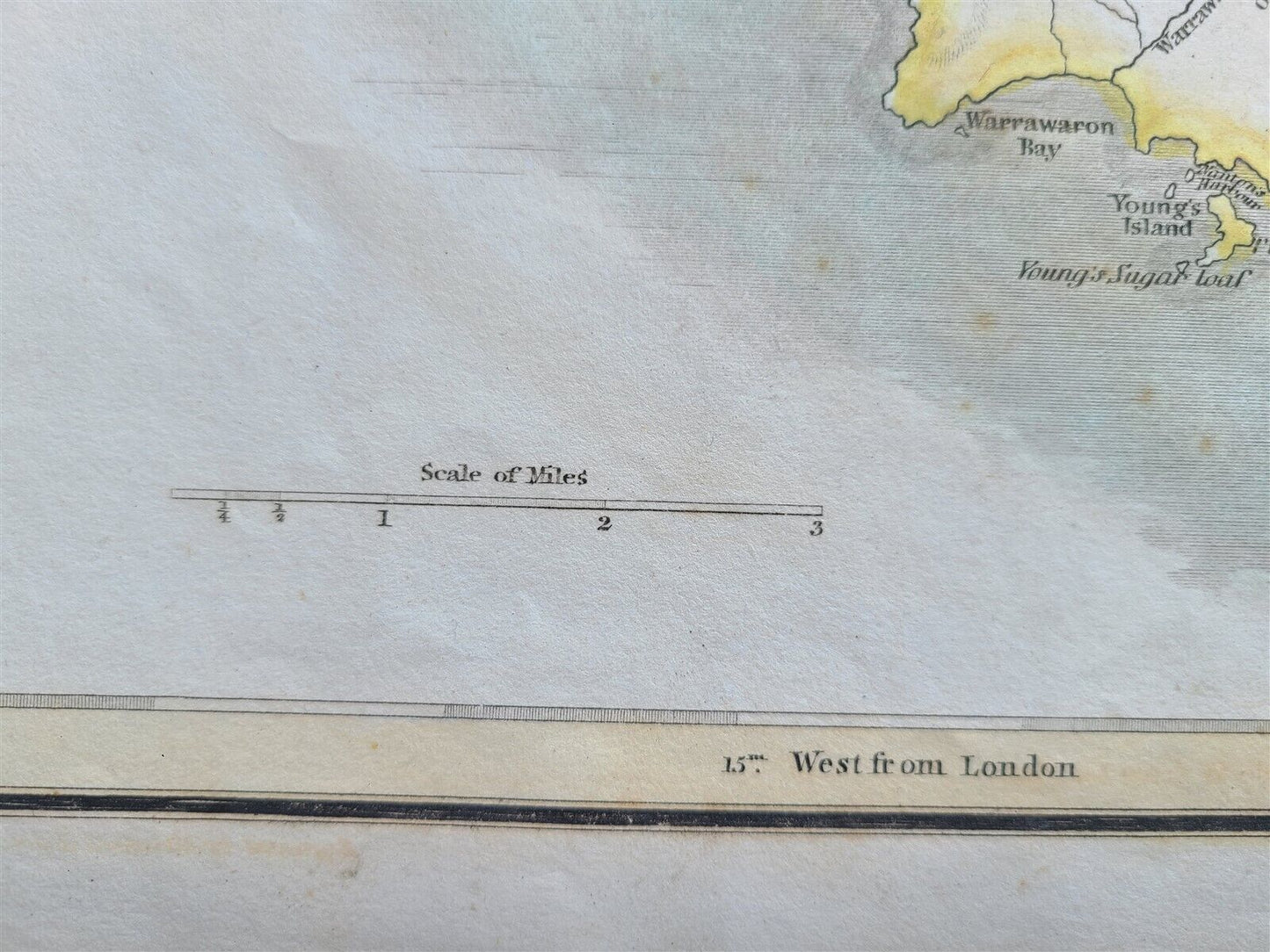 1814 MAP of WEST INDIA ISLANDS Carribean ST. VINCENT & BARBADOS antique 21 x 28"