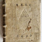 1595 LAW BOOK by Spanish jurist Vasquez de Menchaca antique PIGSKIN BINDING