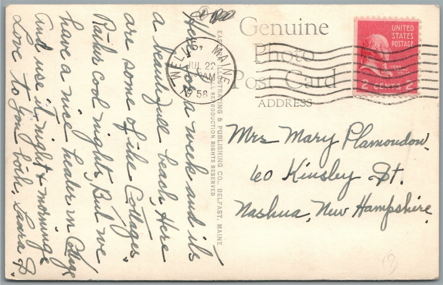 WELLS ME WONDERVIEW MOTOR VILLAGE ANTIQUE REAL PHOTO POSTCARD RPPC