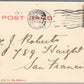 SAGINAW MI GENESSEE STREET ANTIQUE POSTCARD