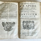 1725 COMMENTARIUS in ECCLESIASTEN PIGSKIN BOUND FOLIO w/ CLASPS antique