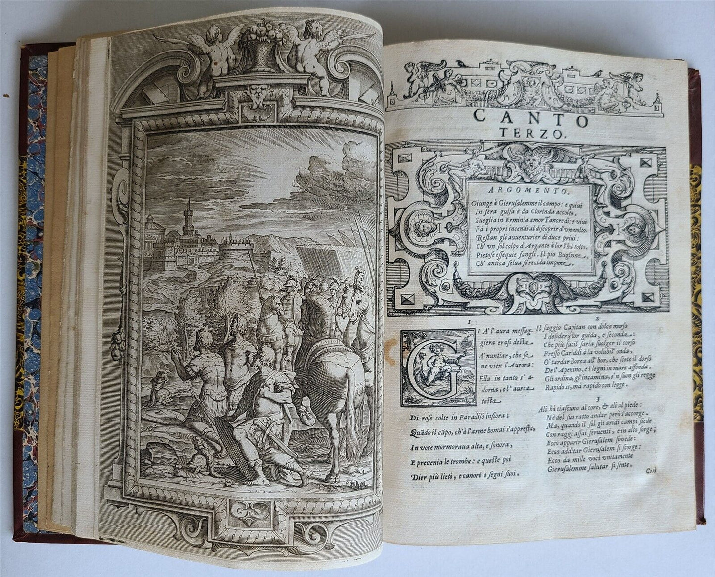 1617 TORQUATO TASSO La Gerusalemme liberata AMAZINGLY ILLUSTRATED antique FOLIO