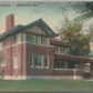 ASHLAND OH CENTER STREET HOME ANTIQUE POSTCARD