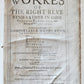 1622 THE WORKES of the RIGHT REVEREND FATHER in GOD BABINGTON antique in ENGLISH