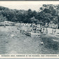 EAST STROUDSBURG PA SWIMMING HOLE PINESBOOK in POCONOS ANTIQUE POSTCARD