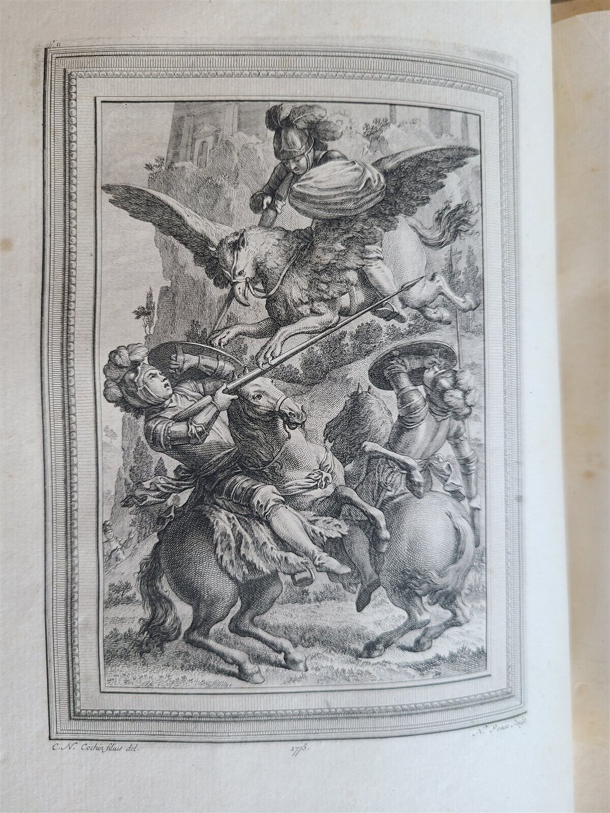 1775-83 ORLANDO FURIOSO by LODOVICO ARIOSTO 4 VOLUMES antique ILLUSTRATED POETRY