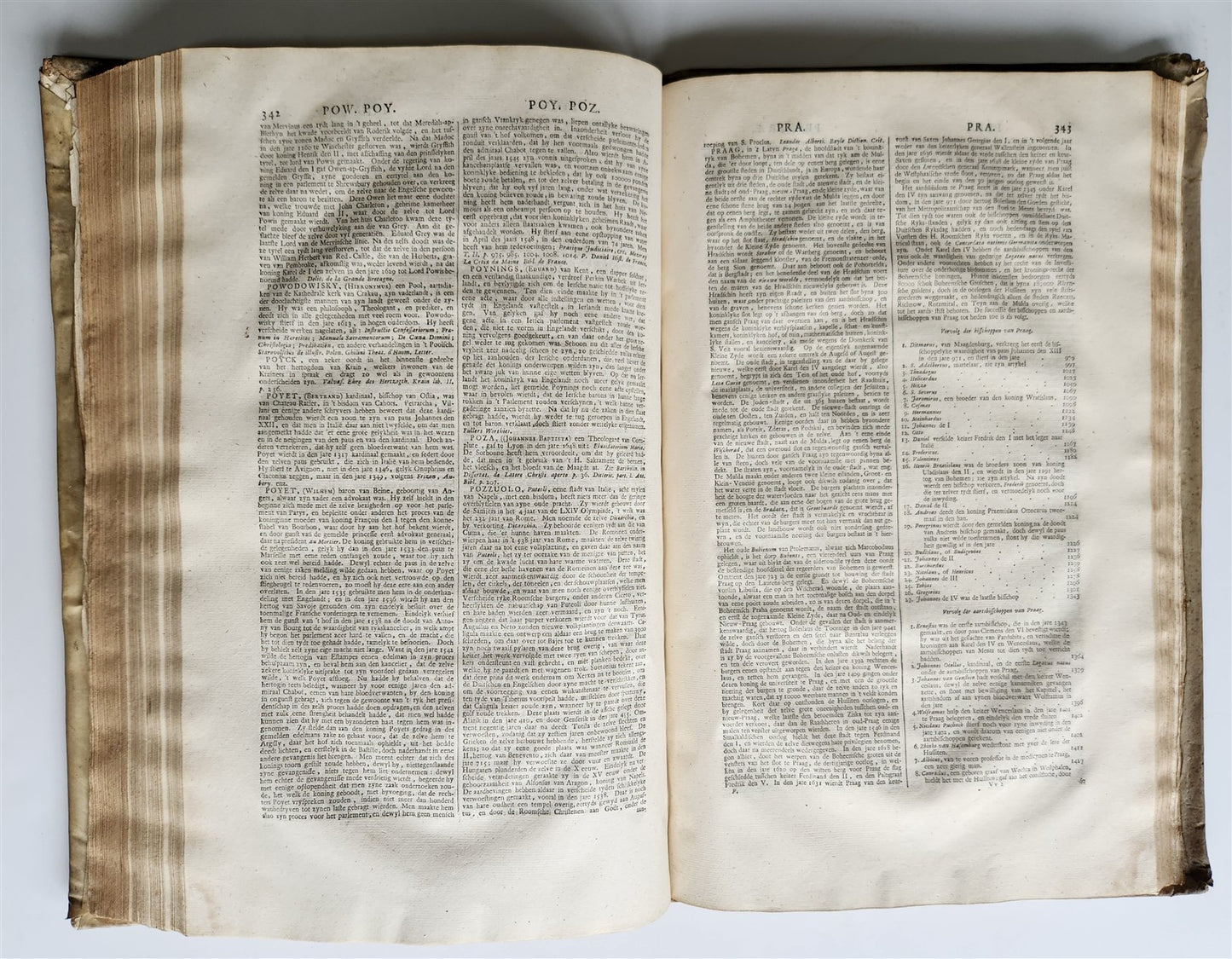 1733 HISTORICAL GEOGRAPHICAL GENEALOGICAL DICTIONARY 7 VOLS antique VELLUM FOLIO