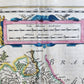 1640 LIEGE BELGIUM MAP by WILLEM BLAEU antique AUTHENTIC hand colored