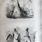 1839 VOYAGE PITTORESQUE AUTOUR du MONDE 2 VOLUMES antique ILLUSTRATED