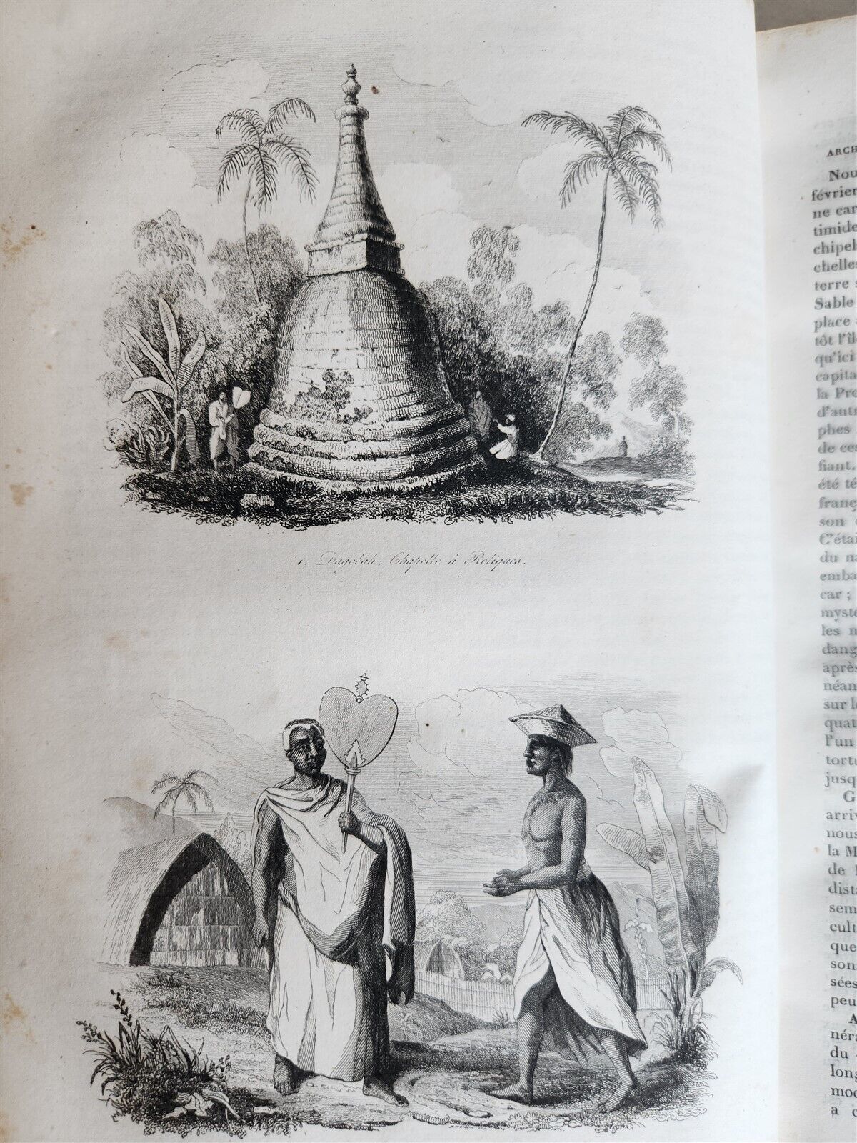 1839 VOYAGE PITTORESQUE AUTOUR du MONDE 2 VOLUMES antique ILLUSTRATED