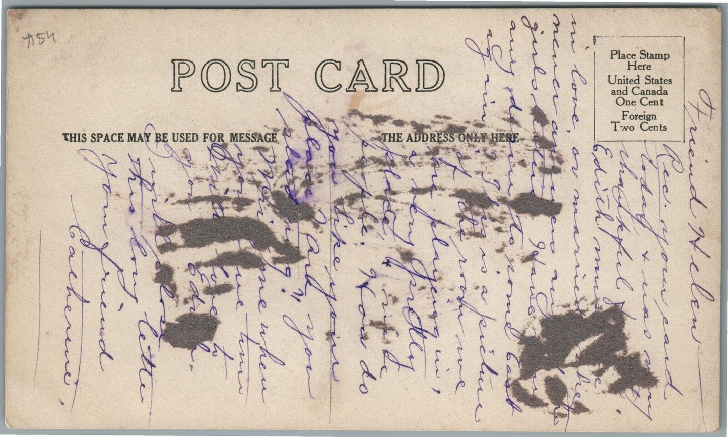 CHICAGO IL HOTEL STRATFORD ANTIQUE REAL PHOTO POSTCARD RPPC