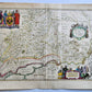 1640 RUSSIA MOSCOVIA MAP by WILLEM BLAEU antique AUTHENTIC hand colored