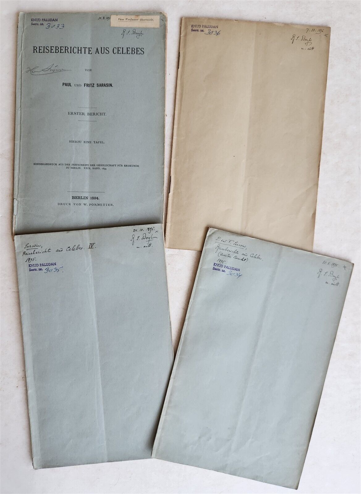 1894 Travel reports from Celebes Island Sulawesi in Indonesia antique in GERMAN